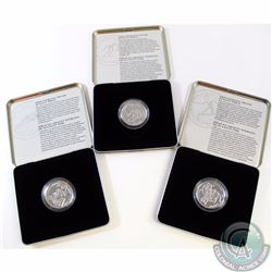RCM Lot: 3x 1998 Canada 50-cent Sports Sterling Silver Coins. You will receive 1888 Overseas Canadia