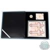 Image 1 : RCM Issue: 1996 Canada Piedfort $2 Silver and Banknote set (Coin is lightly toned)