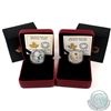 Image 1 : RCM Lot: 2x 2016 Canada $5 Birthstones Fine Silver Coins (TAX Exempt). You will receive the followin