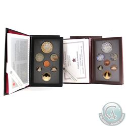 RCM Lot: 1994 Regular and 1994 Limited Edition Red Cover Canada Commemorative Proof Double Dollar Se