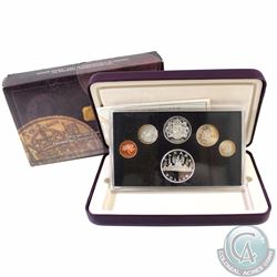 RCM Lot: 1953-2003 Special Edition Coronation Proof Set (Coins are toned & outer box is tattered)