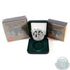 Image 1 : RCM Lot: 2002 Canada Cased Proof & Brilliant Uncirculated Silver Dollar Commemorating the Queen's Go
