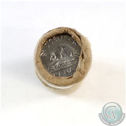RCM Issue: 1970 Canada 5-cent Original Wrapped Roll of 40pcs (tattered wrapping)