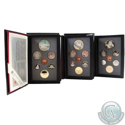 RCM Lot: 3x 1990-1991 Canada Proof Double Dollar Sets. This lot includes the following dates: 1990, 