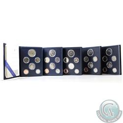 RCM Lot of 1981-1985 Canada Specimen Sets. 5pcs (the packaging on some sets are lightly worn). 5 set