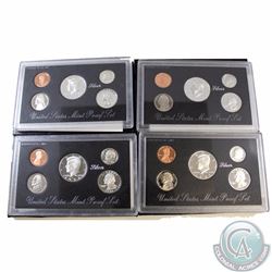 United States Lot of 4x Silver Proof Sets Dated 1994 to 1997 in all Original Packaging. 4pcs