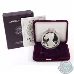 United States: 1992 Proof American Eagle 1oz .999 Fine Silver Proof in all Original Packaging (TAX E