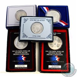 United States: Lot of 5x USA Proof & Uncirculated Coins. You will receive 1982 George Washington Com