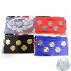 United States: 2001 USA State Quarter Collection - Platinum, Gold, Philadelphia & Denver Versions (O