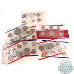 United States Mint Issue: Lot of 5x USA Uncirculated Coin Sets Dated 1965 Special, 1978, 1981, 1987 