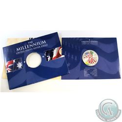 Perth Mint Issue: 2000 The Millennium United States Colourized .999 Fine Silver Eagle (Outer sleeve 
