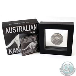 Perth Mint Issue: 2016 Australia $2 Kangaroo 2 oz. Antique Finish High Relief .999 Fine Silver Coin 