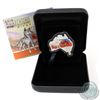 Image 1 : Perth Mint Issue: 2016 Australian $1 Map Shaped Coin - Dingo .999 Fine Silver Coin (TAX Exempt)
