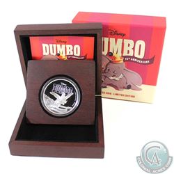 New Zealand Mint Issue: 2016 Niue $2 Disney - Dumbo 75th Anniversary 1oz .999 Fine Silver Limited Ed