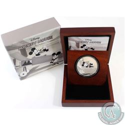 New Zealand Mint Issue: 2016 Niue $2 Mickey Mouse - Plane Crazy 1oz .999 Fine Silver Coin in all Ori