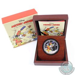New Zealand Mint Issue: 2016 Niue $2 Mickey Mouse - The Band Concert 1oz .999 Fine Silver Coin in al