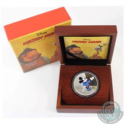 New Zealand Mint Issue: 2016 Niue $2 Mickey Mouse - Brave Little Tailor 1oz .999 Fine Silver Coin in