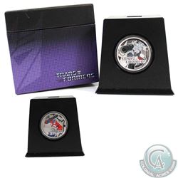 New Zealand Mint Issue: 2013 Niue Transformers 2-Coin $2 .999 Fine Silver Optimus Prime & Megatron P