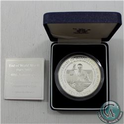 Royal Mint Issue: 1945-2005 Alderney 60th Anniversary End of World War II Silver Proof 10 Pound Comm