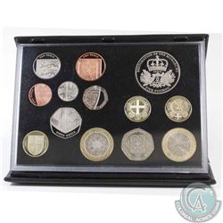 Royal Mint Issue: 2010 United Kingdom 13-Coin Proof Set with COA (Hard plastic lightly scratched)