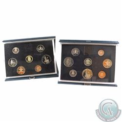 Royal Mint Issue: Lot of 2x 1983 and 1988 United Kingdom 8-Coin Proof Sets. Please note that the coi