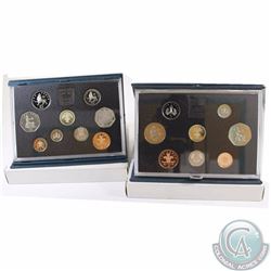 Royal Mint Issue: 1990 & 1992 United Kingdom Proof Sets in all Original Packaging. 2pcs