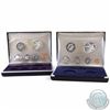 Image 1 : Franklin Mint Issue: 1973 & 1974 British Virgin Islands Proof Sets in Original Boxes. The dollars in