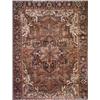 Image 1 : Heriz Rug, Post 1950, Red ground with herati field centering a star medallion on blue-red gro...