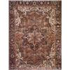 Image 1 : Heriz Rug, Post 1950, Red ground with herati field centering a star medallion on blue-red gro...