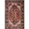 Image 1 : Heriz Rug, Post 1950, Red ground with herati field centering a star medallion on blue-red gro...