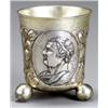 Image 1 : German Parcel Gilt Silver Beaker, Augsburg, Circa 1690, Depicting portrait medallions of rule...