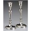 Image 1 : Pair of Sheffield Plate Candlesticks, Early 19th Century, Minor wear to silver plate., Heig...