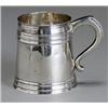 Image 1 : William III Silver Mug, John Bodington, London, 1698, Having a reeded strap and foot and bead...