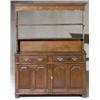 Image 1 : George III Oak Welsh Dresser, Circa 1790, Top possibly by association; brasses replaced., H...