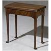 Image 1 : George III Mahogany Fold-Top Tea Table, Circa 1760, Some repairs to rear corners where hinges...