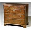 Image 1 : George III Mahogany Chest of Drawers, Circa 1770-1780, Top cracked with some repaired deep sc...