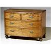 Image 1 : Regency Mahogany Bow-Front Chest of Drawers, Early 19th Century, Top with water stains; some...