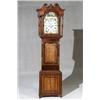 Image 1 : George IV Satinwood Inlaid Mahogany and Oak Tall Case Clock, Second Quarter 19th Century, The...