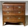 Image 1 : George III Mahogany Chest of Drawers, Circa 1800, Restorations and losses to applied banded t...