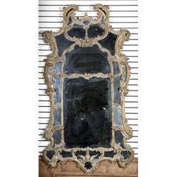 George III Stripped Pine Pier Mirror, Predominantly Last Half 18th Centuy, Losses, repairs an...