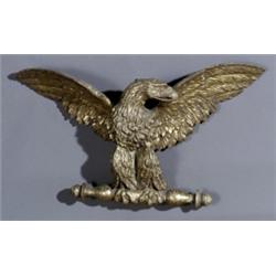 Regency Giltwood Eagle Pediment, First Quarter 19th Century, One wing repaired., Height: 16...