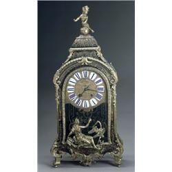 RTgence Ormolu Mounted Boulle Marquetry Mantel Clock, Movement by Daniel Pillon, Paris, Early 1...