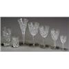 Image 1 : Baccarat Crystal Stem Table Service, Lagny Pattern, Modern, Consisting of:, 7 Water goblets...