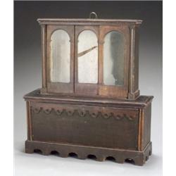 Continental Neoclassical Style Stained Wood Diminutive Hanging Step-Back Cupboard, German or It...