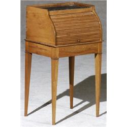 Biedermeier Cherry Black Marble Top Small Side Table, Austrian, Circa 1820, Some repairs and...