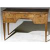 Image 1 : Continental Neoclassical Walnut and Pollard Ash Kneehole Desk, Probably Baltic, Circa 1800, T...