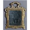 Image 1 : Louis XV Giltwood Small Mirror, Mid-18th Century, Repairs and break to pediment; some corrosi...