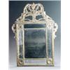 Image 1 : Louis XV Giltwood Mirror, Mid-18th Century, Repairs to pediment., 38-3/4 x 28 in (98.4 x 71...