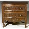 Image 1 : Louis XV Walnut Serpentine Small Commode, Third Quarter 18th Century, Back replaced; some wor...