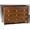 Image 1 : Louis XV-XVI Walnut Commode, Third Quarter 18th Century, Top finish with some moisture distre...